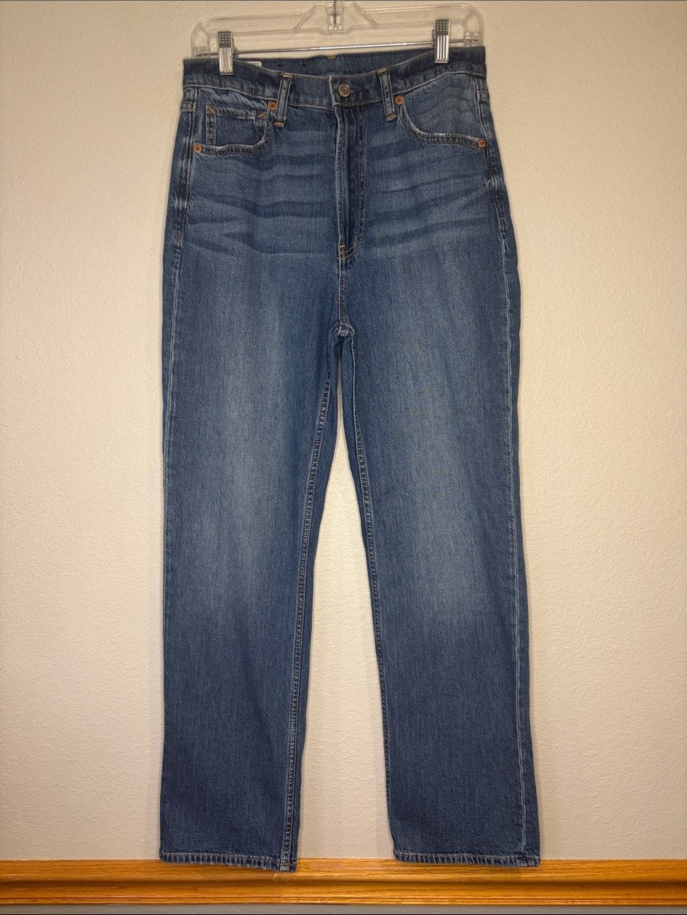 GAP loose fit high rise jeans stretch cotton denim 8